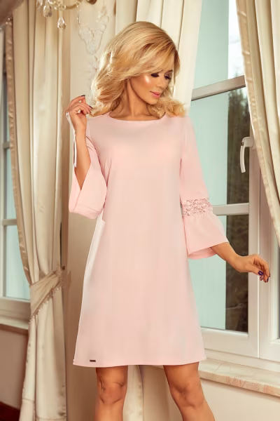 Sukienka Model Margaret 190-1 Pastel Pink - Numoco — zdjęcie 1