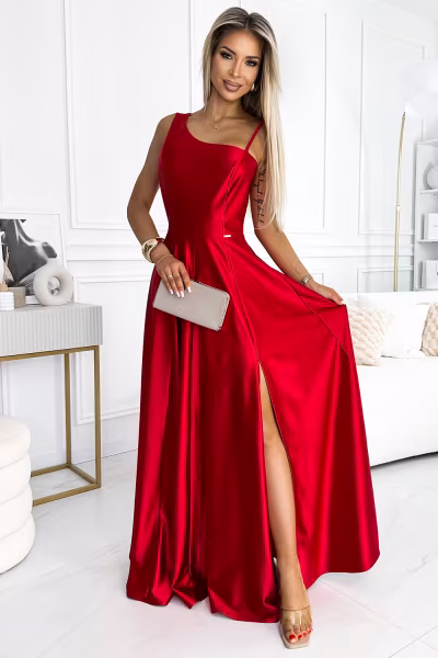 Sukienka Model 524-1 Red - Numoco — zdjęcie 1