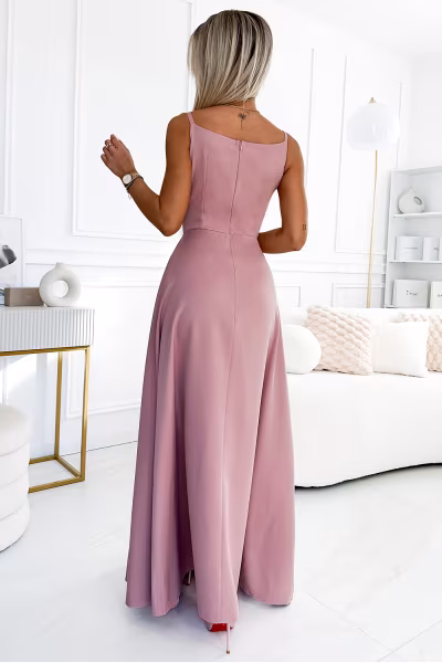Sukienka Model Chiara 299-16 Dirty Pink - Numoco — zdjęcie 2