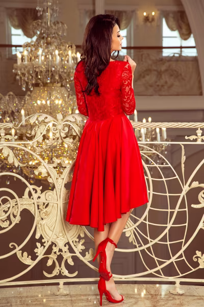 Sukienka Model Nicolle 210-6 Red - Numoco — zdjęcie 3