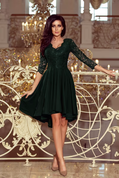Sukienka Model Nicolle 210-3 Dark Green - Numoco — zdjęcie 2