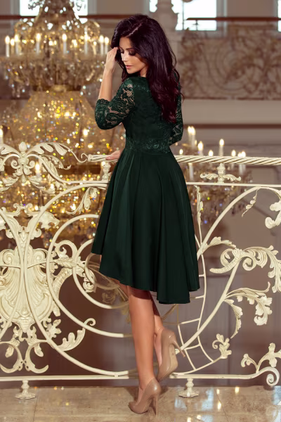 Sukienka Model Nicolle 210-3 Dark Green - Numoco — zdjęcie 3