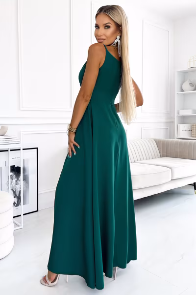 Sukienka Model Chiara 299-11 Green - Numoco — zdjęcie 2