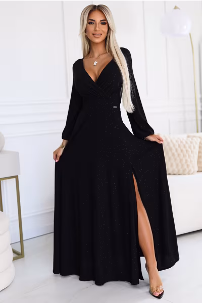 Sukienka Model Nela 572-2 Black - Numoco — zdjęcie 1