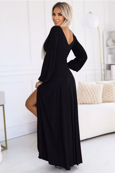 Sukienka Model Nela 572-2 Black - Numoco — zdjęcie 2
