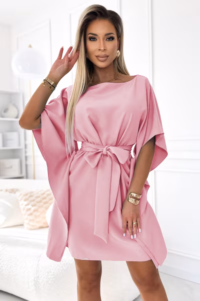 Sukienka Model Sofia 287-32 Dirty Pink - Numoco — zdjęcie 3