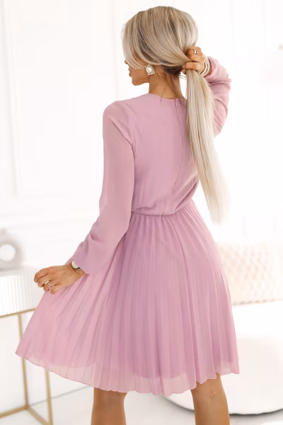 Sukienka Model Isabelle 313-16 Powder Pink - Numoco — zdjęcie 3