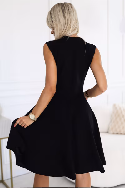 Sukienka Model 573-1 Black - Numoco — zdjęcie 3
