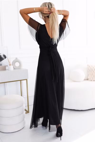 Sukienka Model Nastia 562-3 Black - Numoco — zdjęcie 2