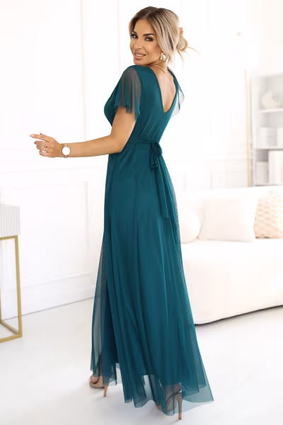 Sukienka Model Nastia 562-4 Green - Numoco — zdjęcie 2