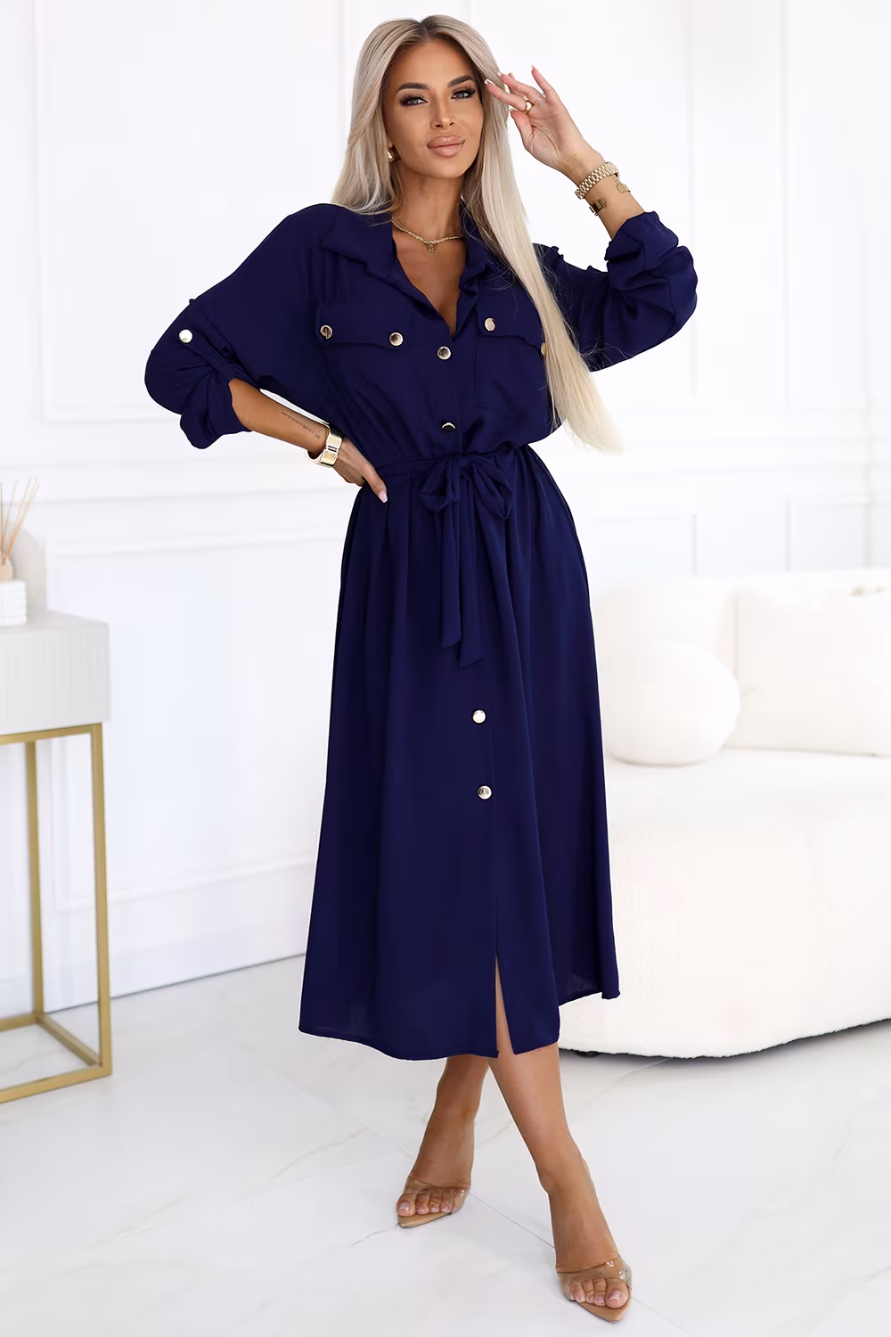 Sukienka Model 531-6 Navy - Numoco