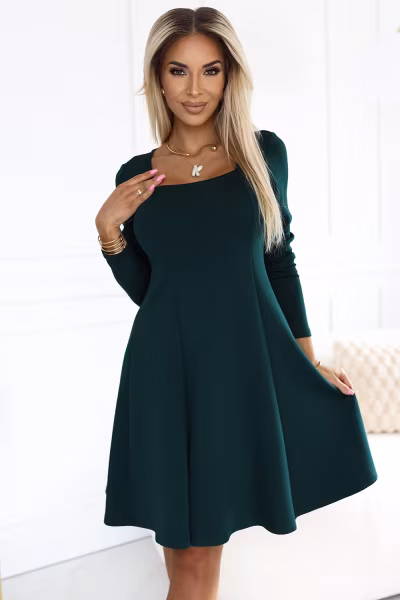 Sukienka Model Ivana 574-1 Bottle Green - Numoco — zdjęcie 1