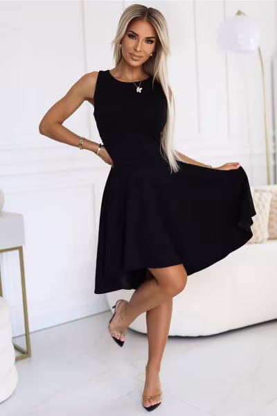 Sukienka Model 575-1 Black - Numoco — zdjęcie 2