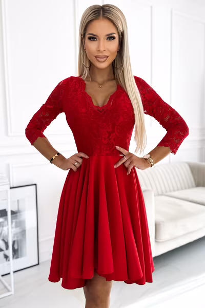 Sukienka Model Nicolle 210-16 Red - Numoco — zdjęcie 1