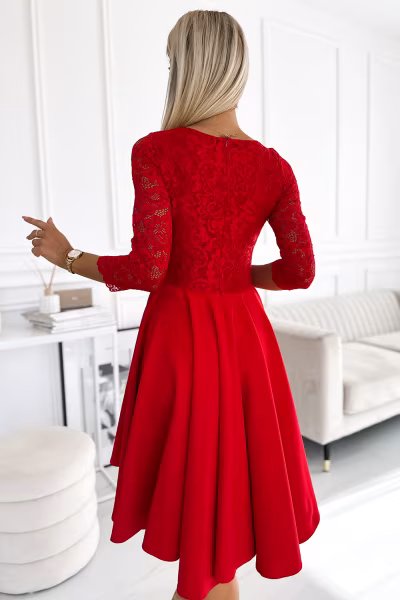 Sukienka Model Nicolle 210-16 Red - Numoco — zdjęcie 3