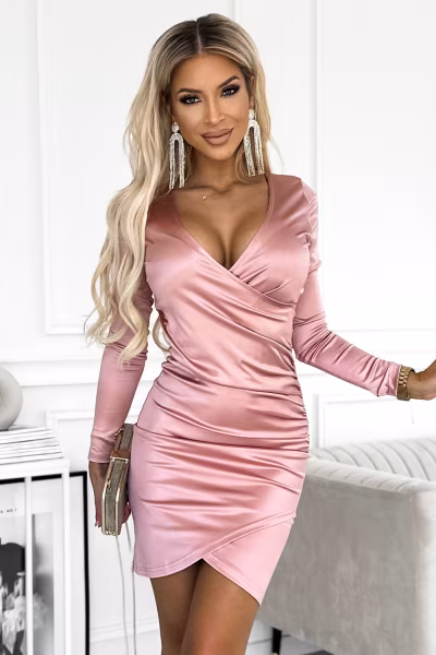 Sukienka Model  477-1 Dirty Pink - Numoco — zdjęcie 1