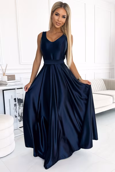 Sukienka Model 508-1 Navy - Numoco — zdjęcie 1