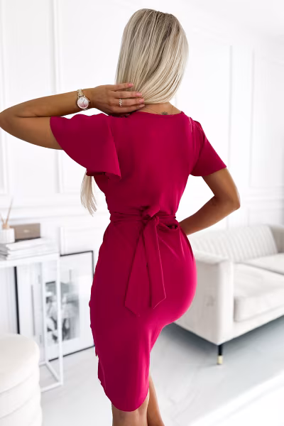 Sukienka Model 479-4 Nina Fuksja - Numoco — zdjęcie 3