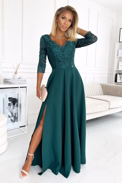 Sukienka Model Amber 309-5 Green - Numoco — zdjęcie 1