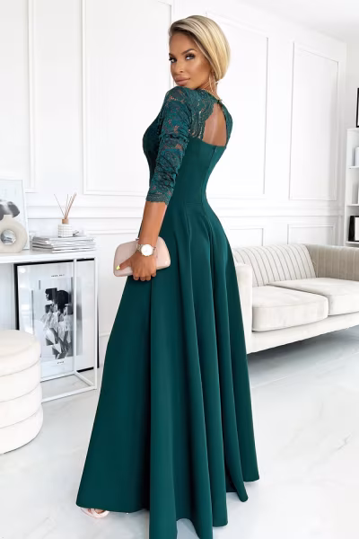 Sukienka Model Amber 309-5 Green - Numoco — zdjęcie 2