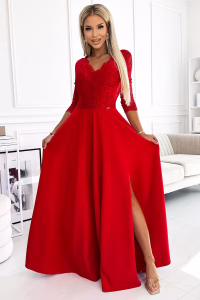 Sukienka Model Amber 309-8 Red - Numoco — zdjęcie 1