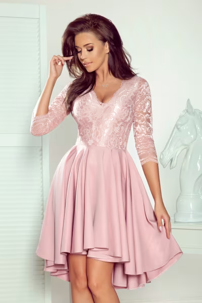 Sukienka Model Nicolle 210-11 Powder Pink - Numoco — zdjęcie 1