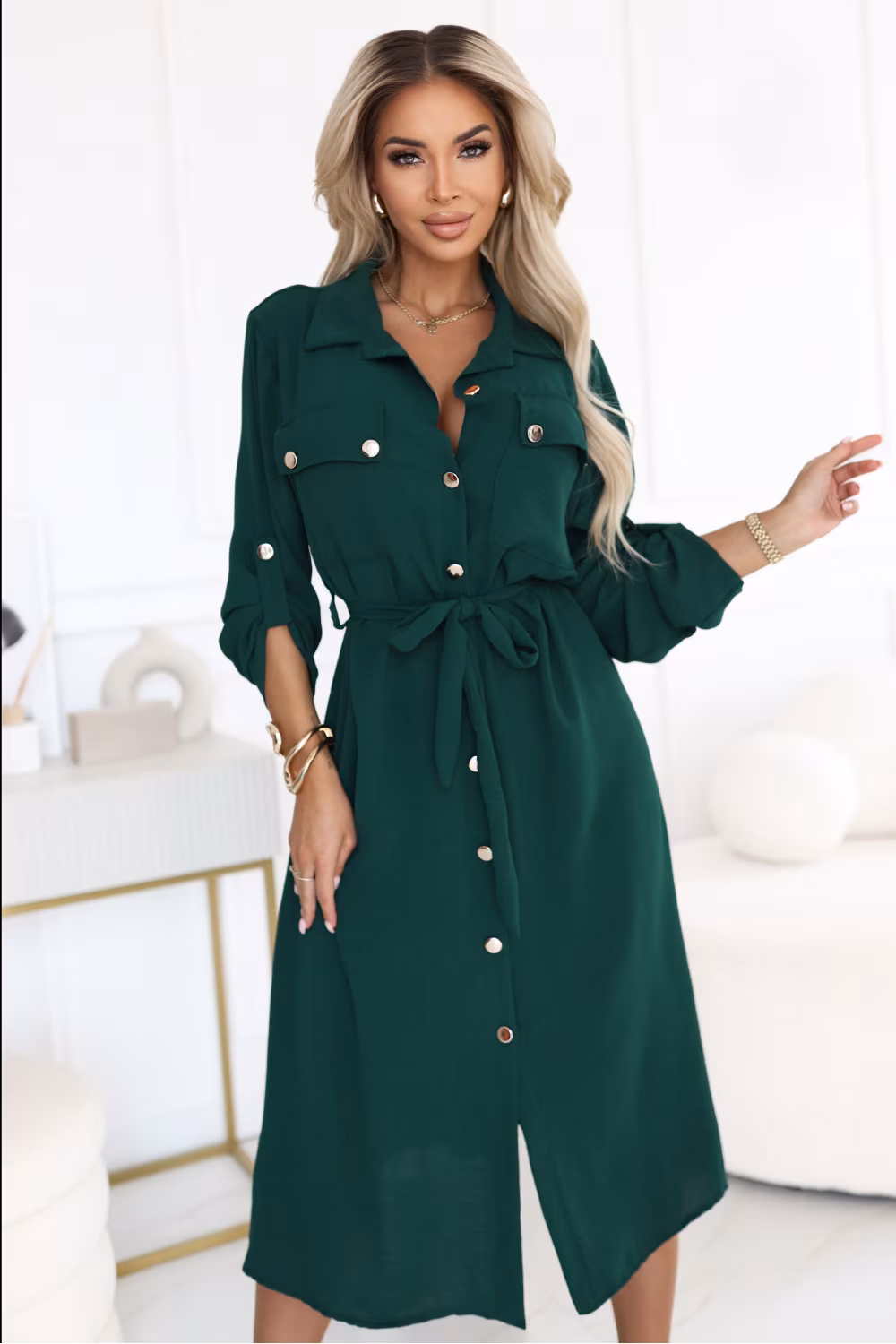 Sukienka Model 531-7 Green - Numoco