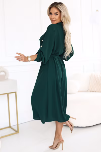 Sukienka Model 531-7 Green - Numoco — zdjęcie 3
