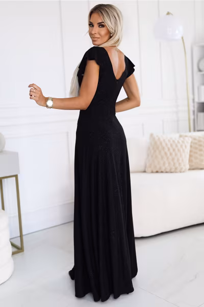 Sukienka Model Crystal 411-12 Black - Numoco — zdjęcie 2