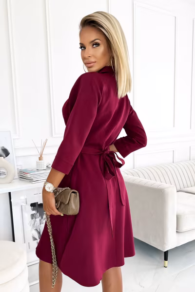 Sukienka Model Sandy 286-5 Bordo - Numoco — zdjęcie 3
