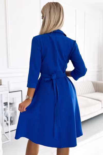 Sukienka Model Sandy 286-6 Blue - Numoco — zdjęcie 3