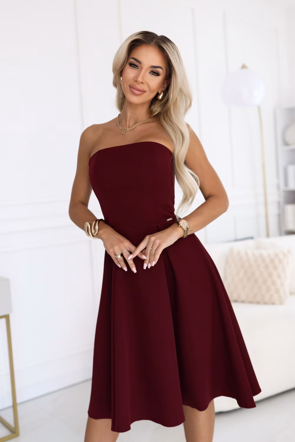 Sukienka Model Vivienne 641-1 Bordo - Numoco