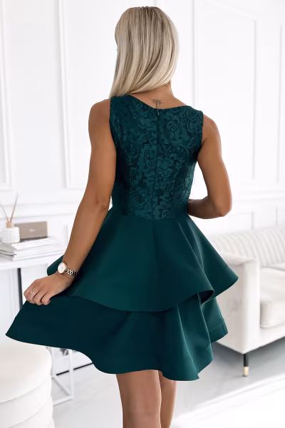 Sukienka Model Laura 205-4 Bottle Green - Numoco — zdjęcie 3