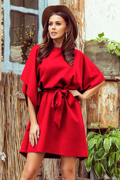 Sukienka Model Sofia 287-3 Red - Numoco — zdjęcie 1