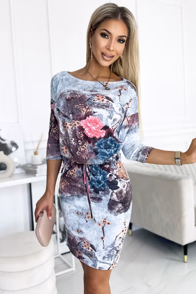 Sukienka Model 13-155 Flowers - Numoco — zdjęcie 1