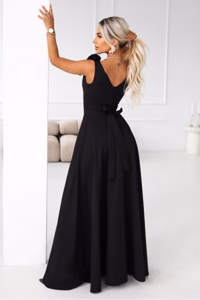 Sukienka Model 643-2 Black - Numoco — zdjęcie 2
