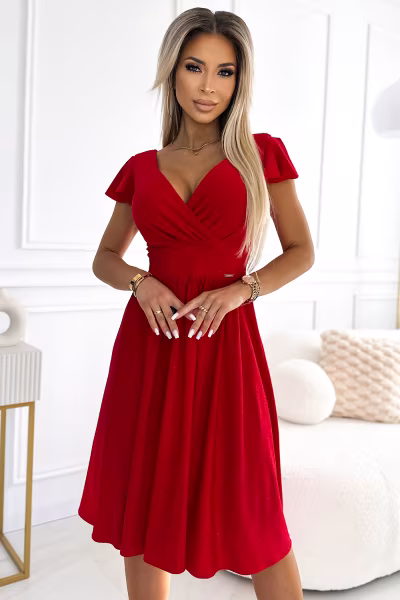 Sukienka Model Matilde 425-9 Red - Numoco — zdjęcie 1