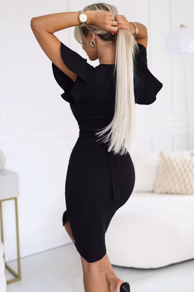 Sukienka Model Nina 479-9 Black - Numoco — zdjęcie 3