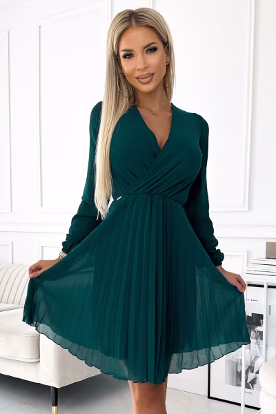 Sukienka Model Isabelle 313-14 Green - Numoco — zdjęcie 1