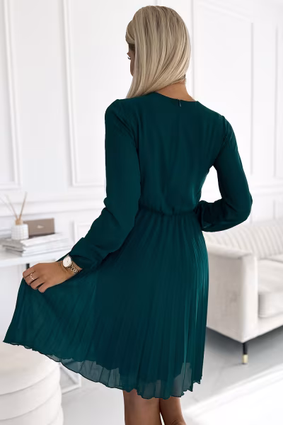 Sukienka Model Isabelle 313-14 Green - Numoco — zdjęcie 3