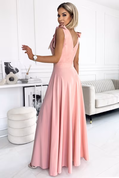 Sukienka Model Elena 405-3 Dirty Pink - Numoco — zdjęcie 2