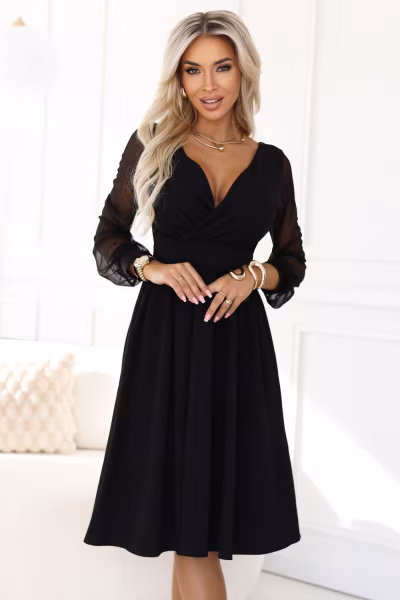 Sukienka Model 657-1 Black - Numoco — zdjęcie 1