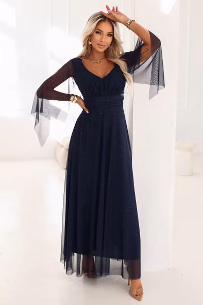 Sukienka Model 655-3 Navy - Numoco — zdjęcie 1