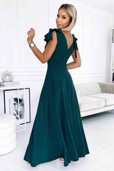 Sukienka Model 405-4 Elena Bottled Green - Numoco — zdjęcie 2