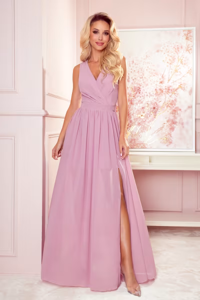 Sukienka Model Justine 362-3 Powder Pink - Numoco — zdjęcie 1