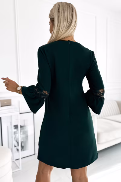 Sukienka Model Margaret 190-10 Green - Numoco — zdjęcie 3