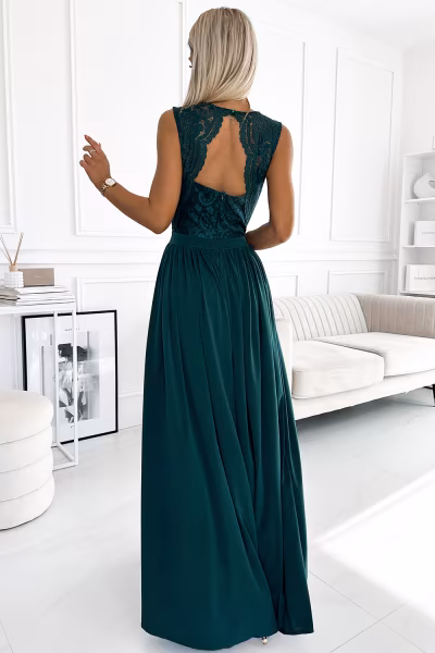 Sukienka Model Lea 211-6 Bottle Green - Numoco — zdjęcie 2