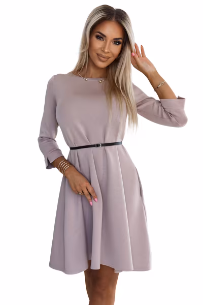Sukienka Model 579-1 Beige - Numoco — zdjęcie 1