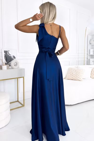 Sukienka Model 528-1 Navy - Numoco — zdjęcie 2