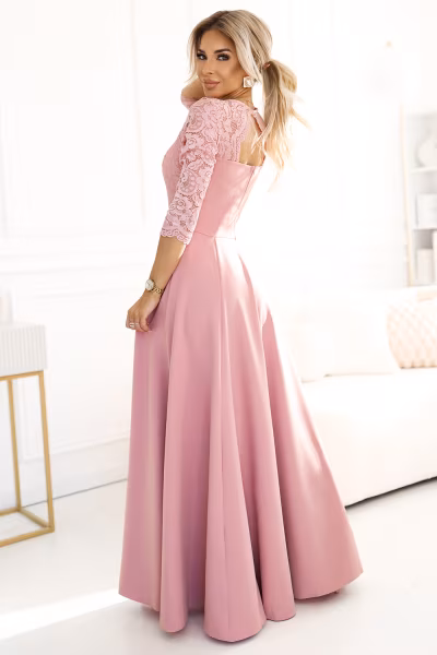 Sukienka Model Amber 309-13 Powder Pink - Numoco — zdjęcie 2